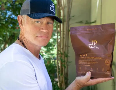 Neal McDonough with Flip 7: Superfood Power product