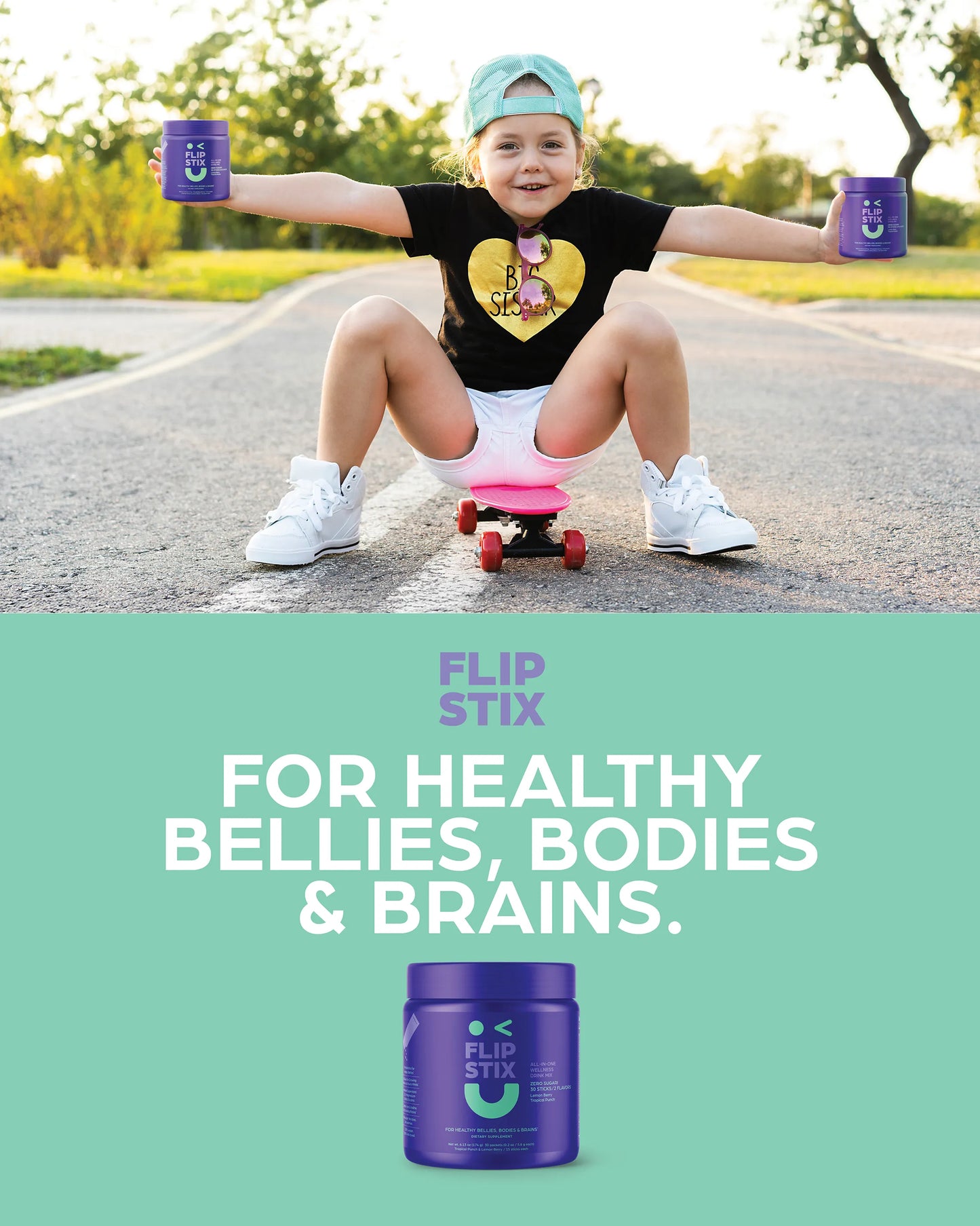 FLIP STIX Daily Wellness Drink For Kids