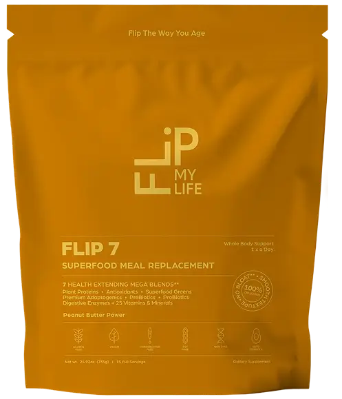 Supplement Facts Flip 7 peanut butter powder